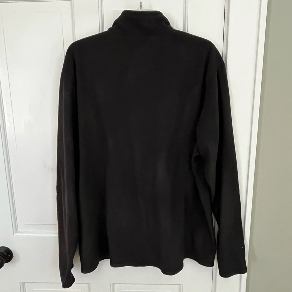The North Face TNF Black Lightweight Fleece 1/4 Zip Pullover Outdoor Mens XL